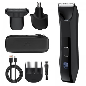Dual-Head Water Proof Body Hair Groomers Black 