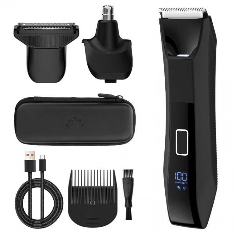 Dual-Head Water Proof Body Hair Groomers Black 