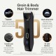 Dual-Head Water Proof Body Hair Groomers Black 
