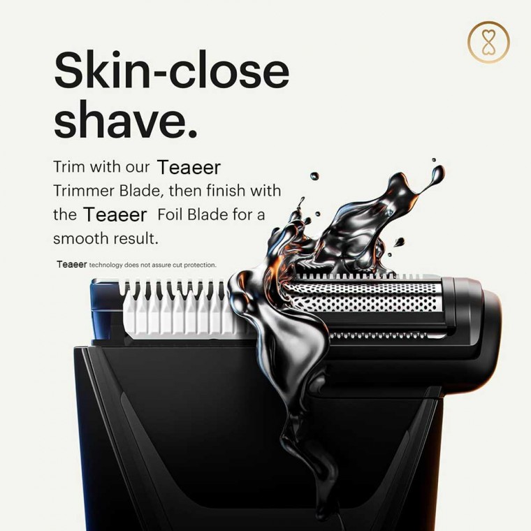 Dual-Head Water Proof Body Hair Groomers Black 