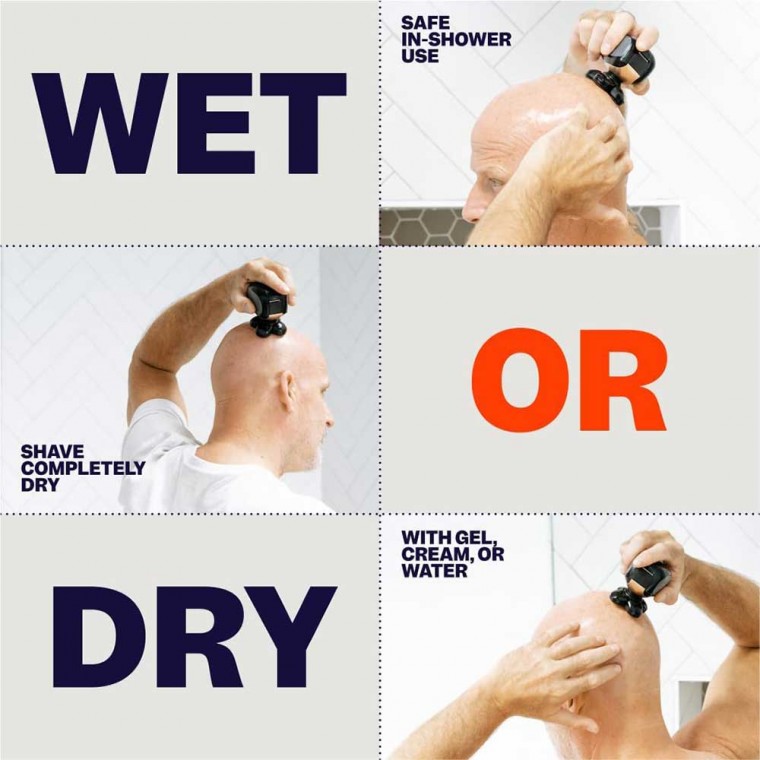 Electric Shaver Waterproof Razor For Man Golden