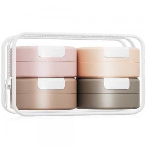Magnetic Travel Toiletry Jars 4 Pcs
