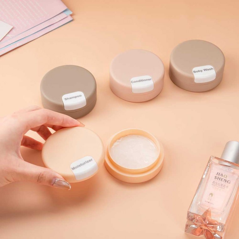 Magnetic Travel Toiletry Jars 4 Pcs