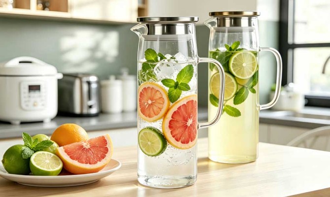 Stylish 1.5L Glass Pitcher Review: Perfect Pour, Filter And Multi Use