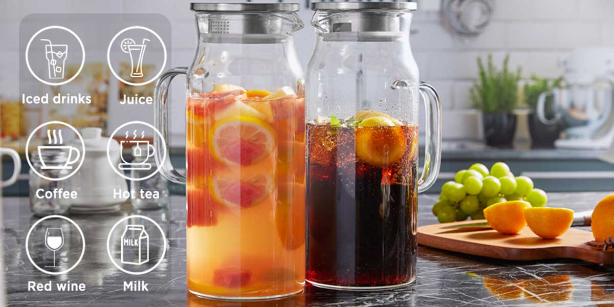 Teaeer High Quality 51oz Borosilicate Coffee Pitcher Review: Fridge Friendly & Lazy Girl Approved