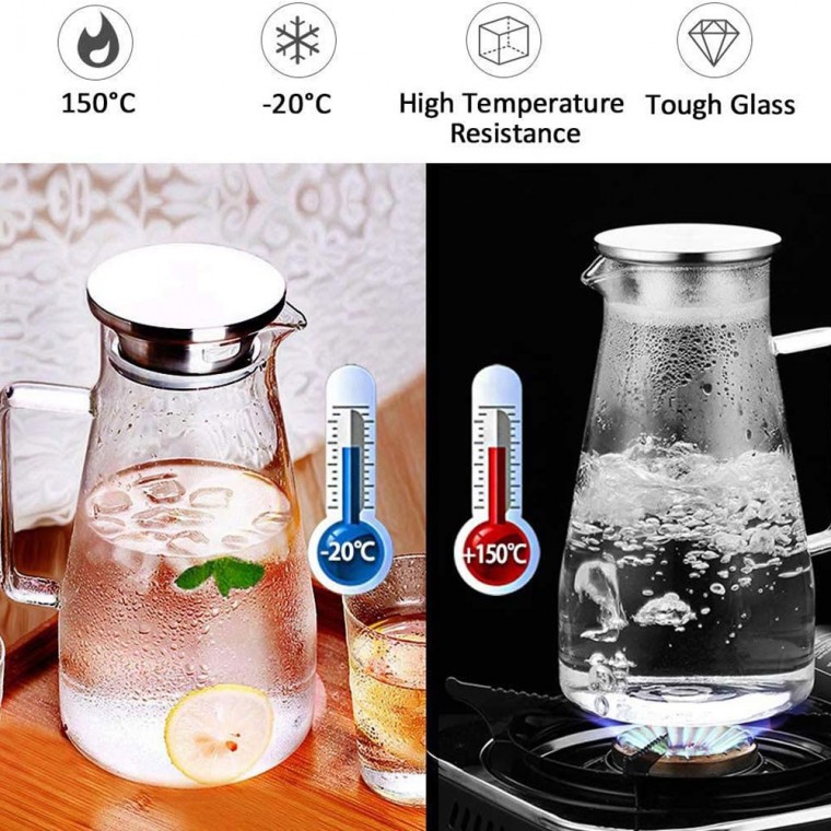 Glass Pitcher 1800ml/61oz Glass Pitcher 1800ml/61oz