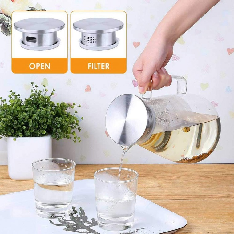 Glass Pitcher 1800ml/61oz Glass Pitcher 1800ml/61oz