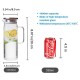 Straight Glass Pitcher 1200ml/41oz Straight Glass Pitcher 1200ml/41oz