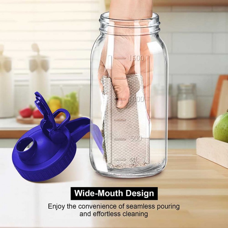 Marson Jar Pitcher With Blue Lid 1800ml/64oz