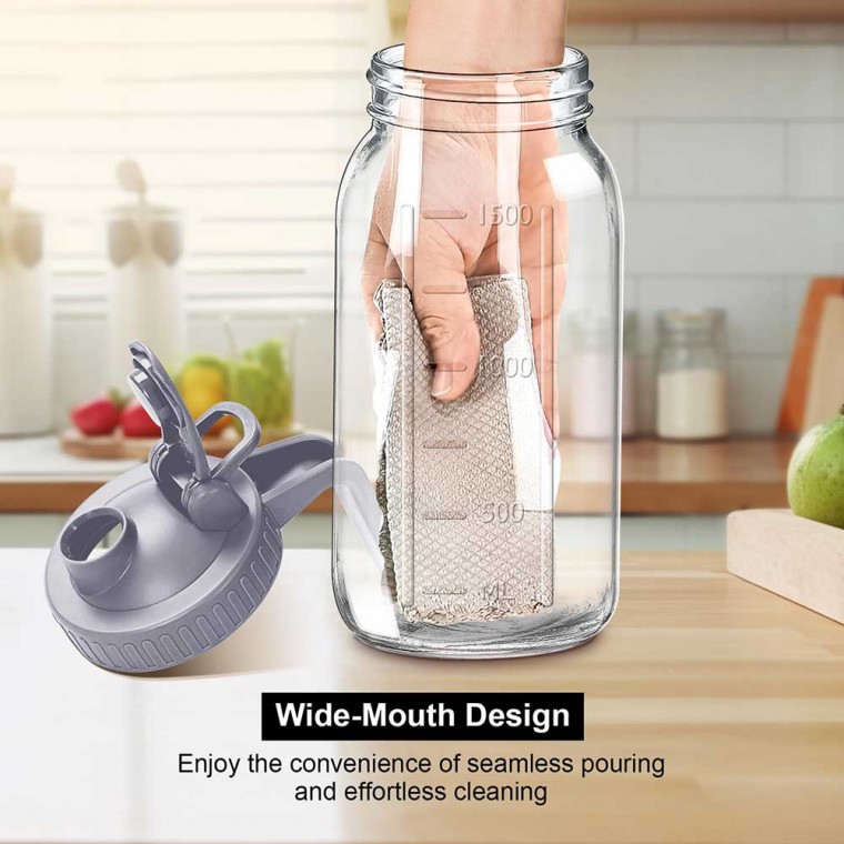 Marson Jar Pitcher With Gray Lid 1800ml/64oz