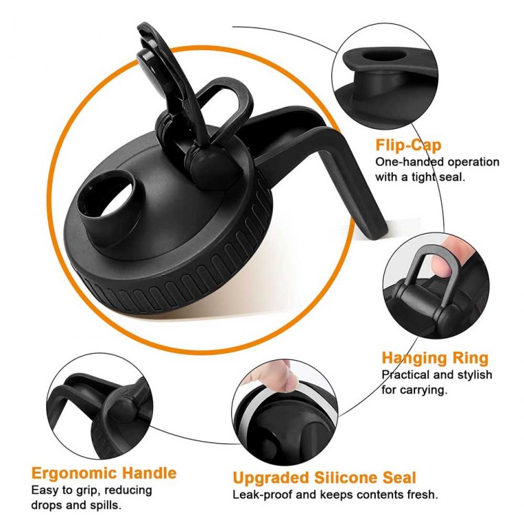 Marson Jar Pitcher With Black Lid 1800ml/64oz