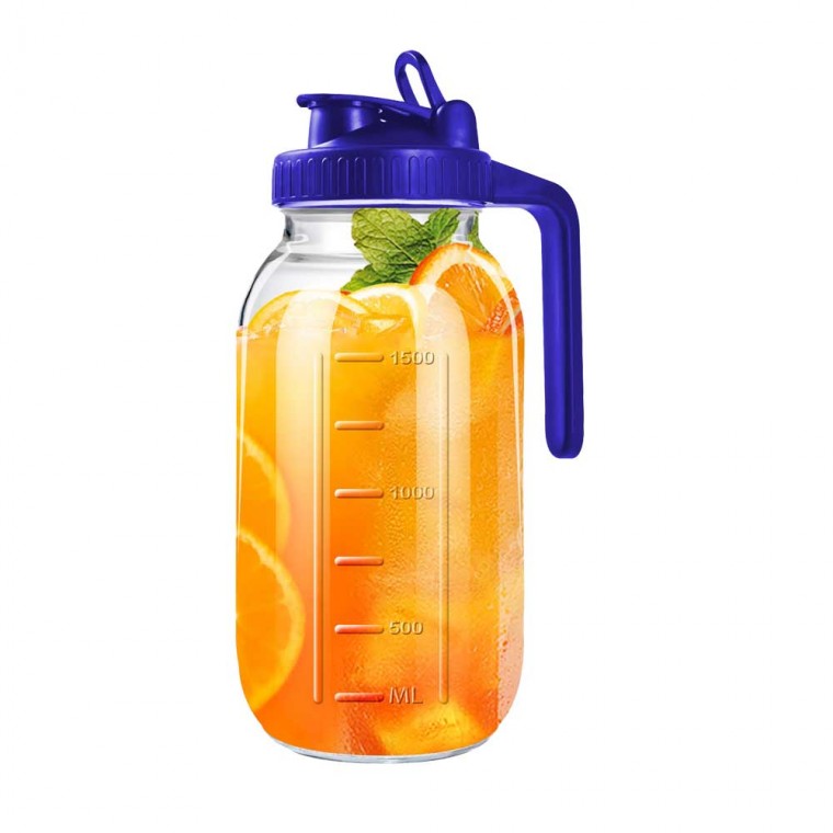 Marson Jar Pitcher With Blue Lid 1800ml/64oz