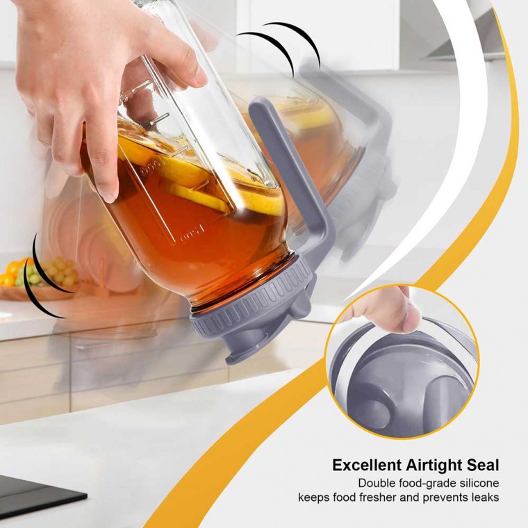 Marson Jar Pitcher With Gray Lid 1800ml/64oz