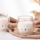 Double Wall Glass Cup Bear 250ml/8.4oz Double Wall Glass Cup Bear 250ml/8.4oz