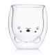 Double Wall Glass Cup Cat 250ml/8.4oz Double Wall Glass Cup Cat 250ml/8.4oz