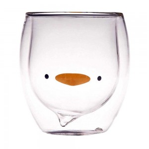 Double Wall Glass Cup Duck 250ml/8.4oz