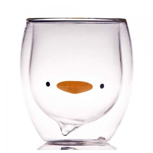 Double Wall Glass Cup Duck 250ml/8.4oz