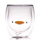 Double Wall Glass Cup Duck 250ml/8.4oz Double Wall Glass Cup Duck 250ml/8.4oz
