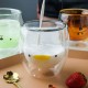 Double Wall Glass Cup Duck 250ml/8.4oz Double Wall Glass Cup Duck 250ml/8.4oz