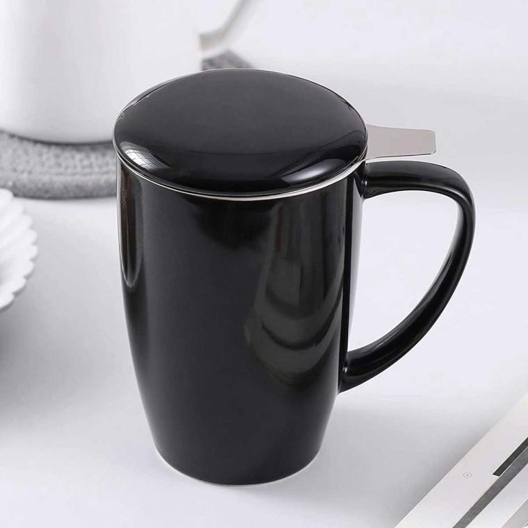 Ceramic Infusion Mug Black 500ml/17oz