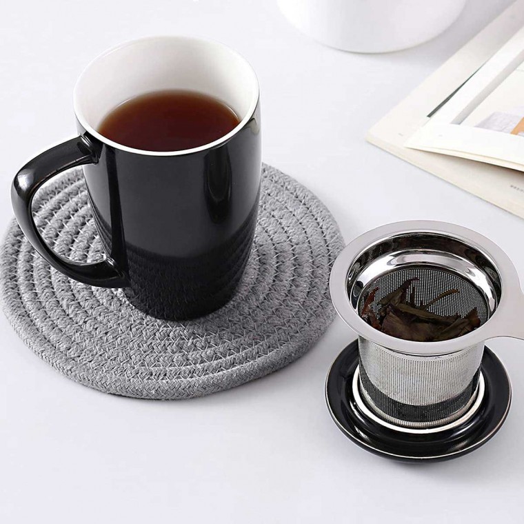 Ceramic Infusion Mug Black 500ml/17oz