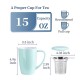 Ceramic Infusion Mug Light Blue 500ml/17oz
