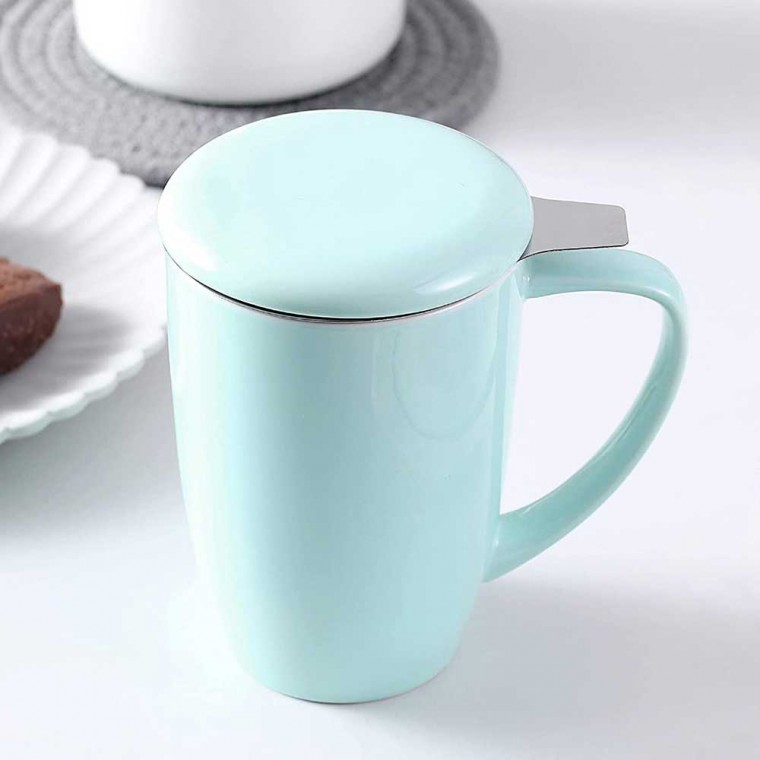 Ceramic Infusion Mug Light Blue 500ml/17oz