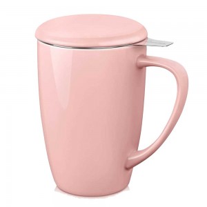 Ceramic Infusion Mug Pink 500ml/17oz