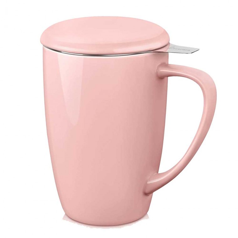 Ceramic Infusion Mug Pink 500ml/17oz