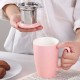 Ceramic Infusion Mug Pink 500ml/17oz