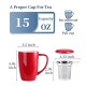 Ceramic Infusion Mug Red 500ml/17oz