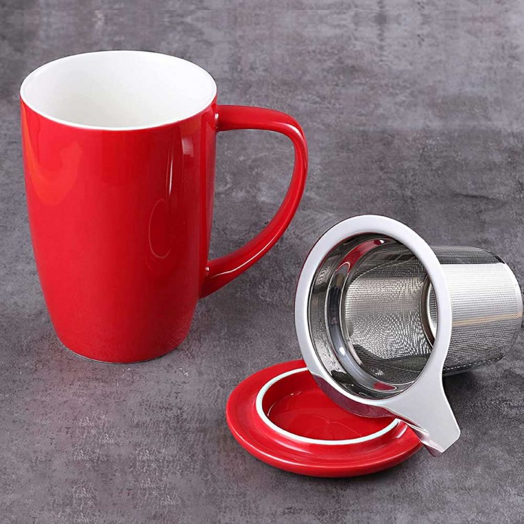 Ceramic Infusion Mug Red 500ml/17oz
