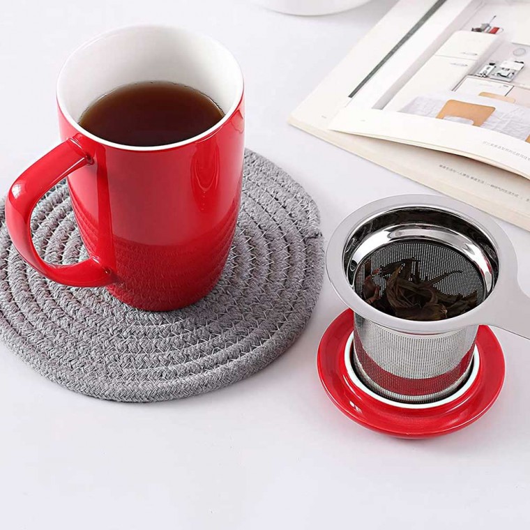 Ceramic Infusion Mug Red 500ml/17oz