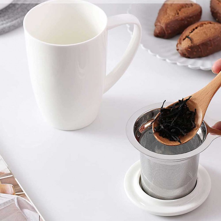 Ceramic Infusion Mug White 500ml/17oz