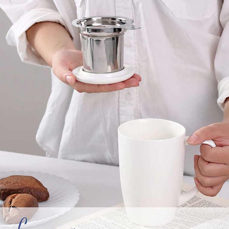 Ceramic Infusion Mug White 500ml/17oz