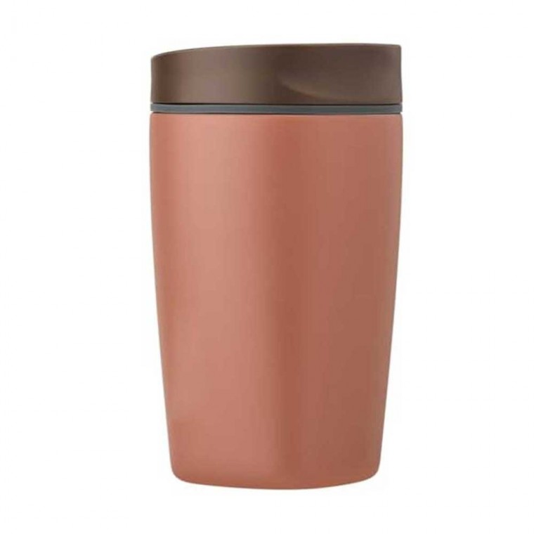 Insulated Stainless Steel Coffee Tumbler Brown 12oz