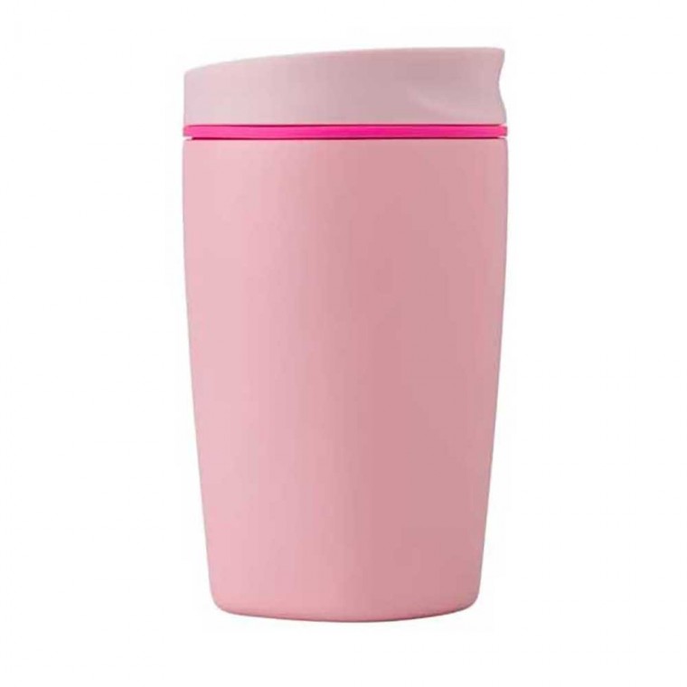 Insulated Stainless Steel Coffee Tumbler Pink 12oz
