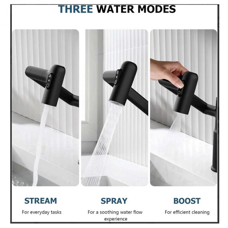 Modern Rotatable Faucet With Digital Temperature