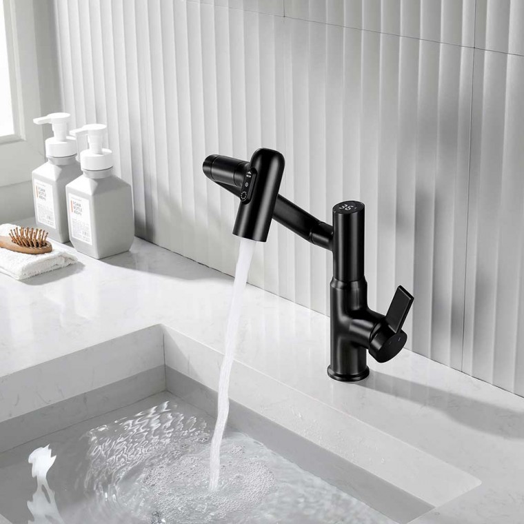 Modern Rotatable Faucet With Digital Temperature