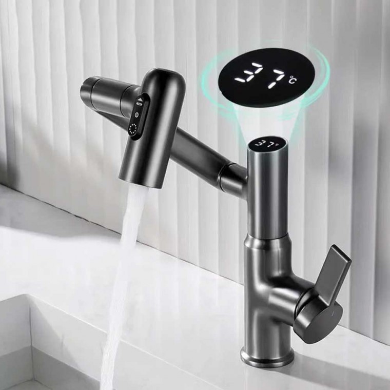 Modern Rotatable Faucet With Digital Temperature