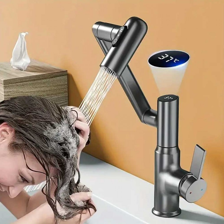 Modern Rotatable Faucet With Digital Temperature