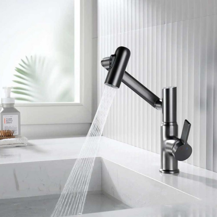 Modern Rotatable Faucet With Digital Temperature