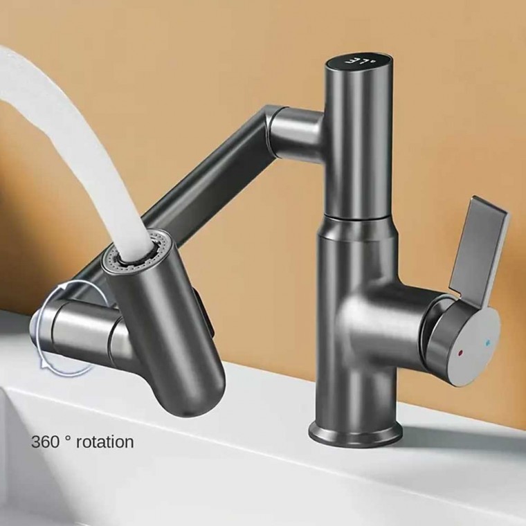 Modern Rotatable Faucet With Digital Temperature
