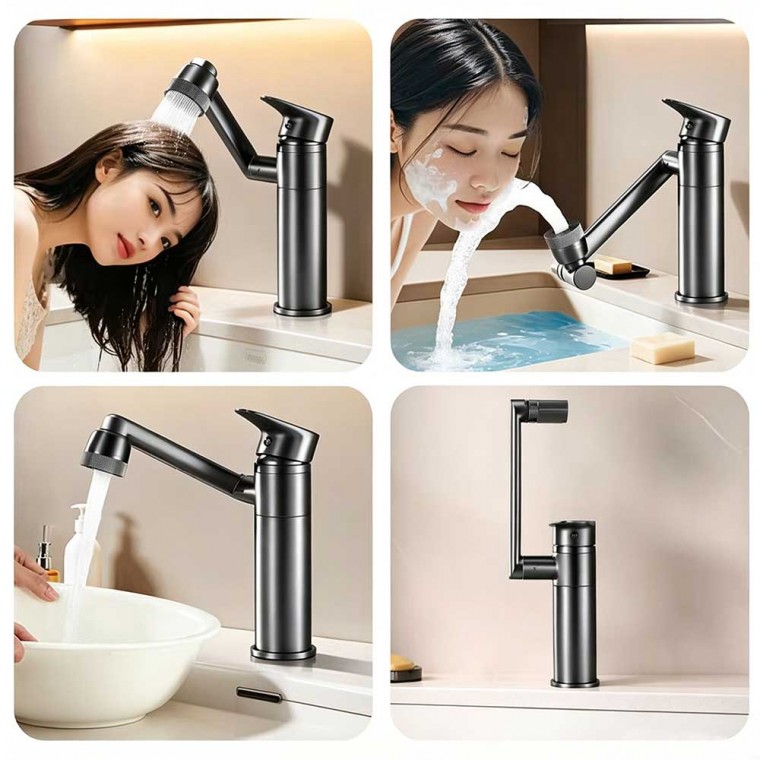 Luxury Premium Rotatable Bathroom Sink Faucet 