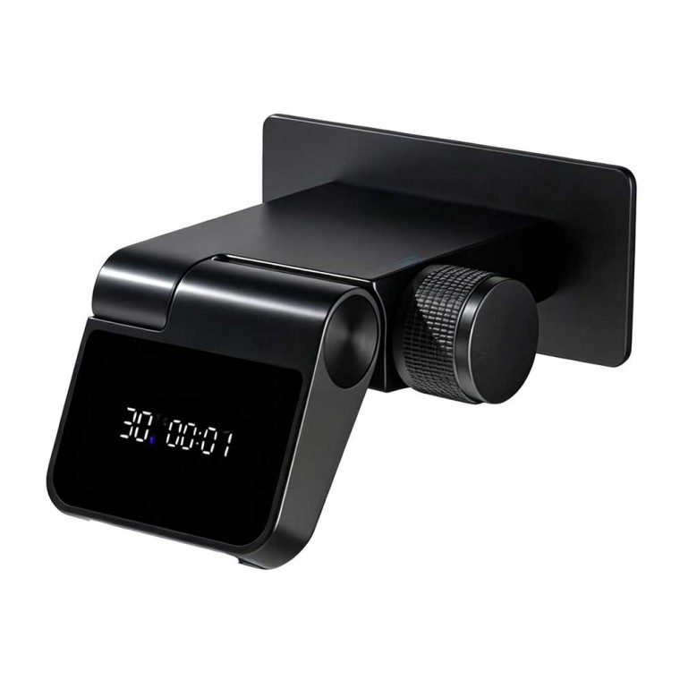 Wall Mount Digital Display Swivel Waterfall Bathroom Faucet