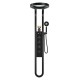 Luxury Waterfall Shower Set Black