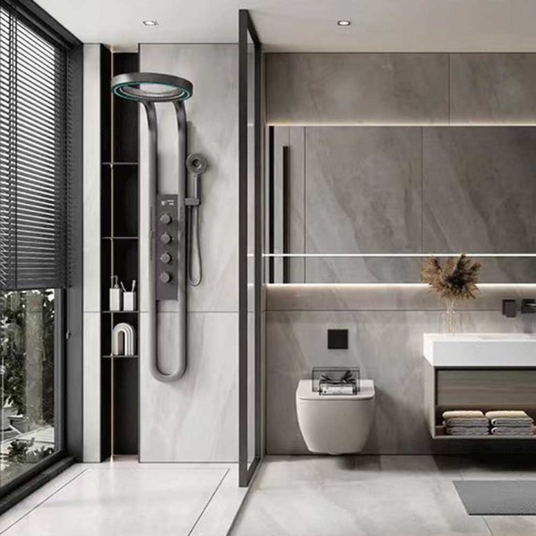 Ultimate Water Shower Set Black