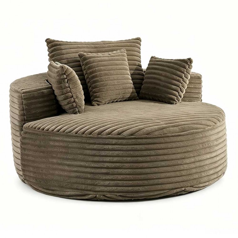 Oversized Round Chaise Lounge Chair