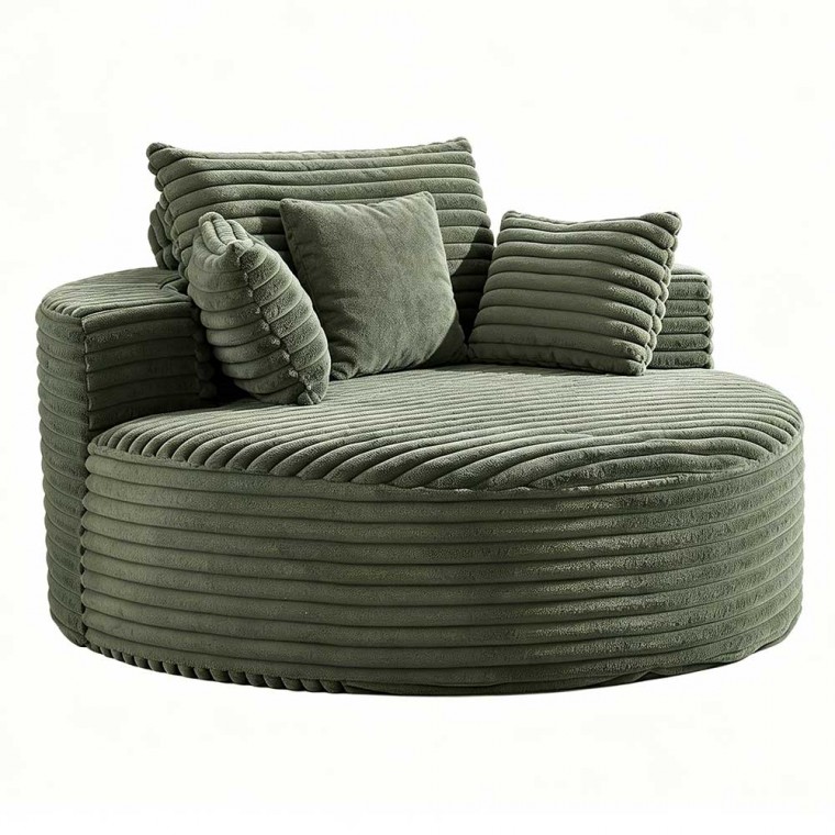 Oversized Round Chaise Lounge Chair