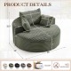 Oversized Round Chaise Lounge Chair